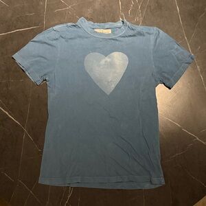 imogene + willie Light Blue Heart Tee
